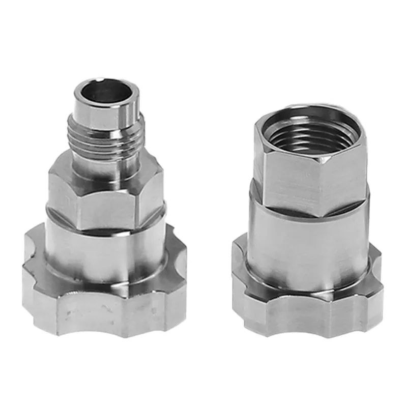1.0 seriyalı hava spreyi silah paslanmayan polad iplik adapter