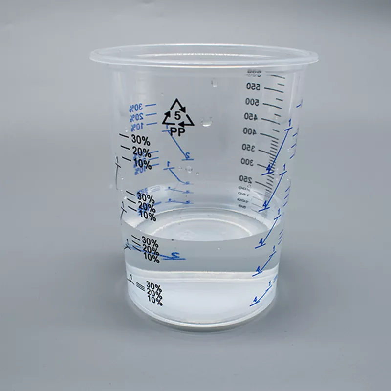 600ml birdəfəlik PP boya qarışdırma fincan